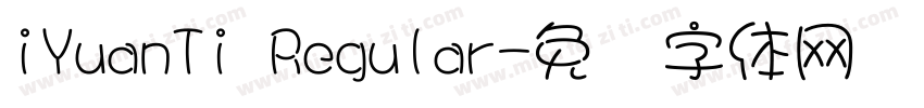 iYuanTi Regular字体转换